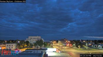 Weather camera view of Childress ISD.