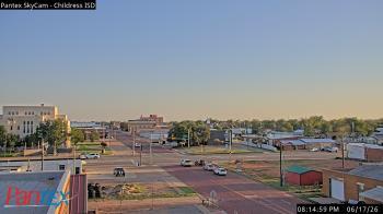 Weather camera view of Childress ISD.