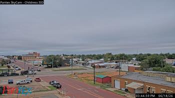 Weather camera view of Childress ISD.