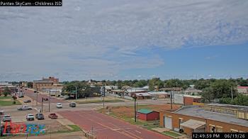 Weather camera view of Childress ISD.