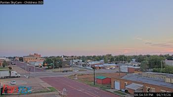 Weather camera view of Childress ISD.