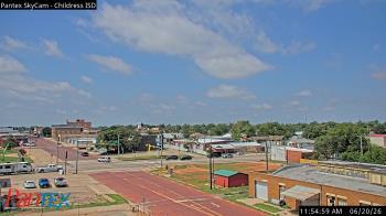 Weather camera view of Childress ISD.