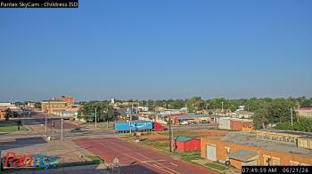 Weather camera view of Childress ISD.