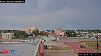 Weather camera view of Childress ISD.