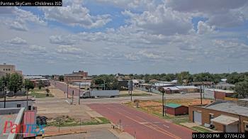 Weather camera view of Childress ISD.