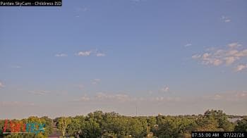 Weather camera view of Childress ISD.