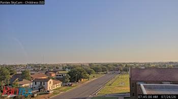 Weather camera view of Childress ISD.