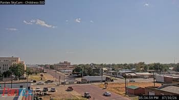 Weather camera view of Childress ISD.
