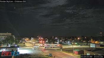 Weather camera view of Childress ISD.