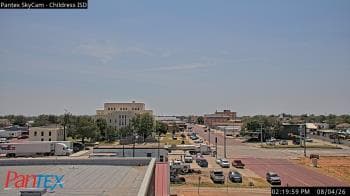 Weather camera view of Childress ISD.