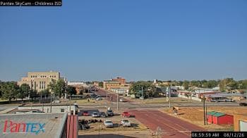 Weather camera view of Childress ISD.