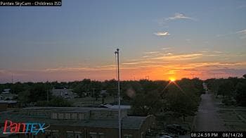 Weather camera view of Childress ISD.