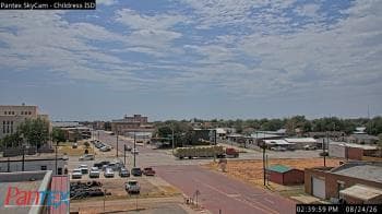 Weather camera view of Childress ISD.