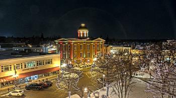 Weather camera view of City of Woodstock.