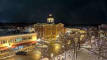 Weather camera view of City of Woodstock.