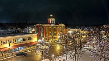 Weather camera view of City of Woodstock.