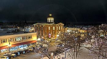 Weather camera view of City of Woodstock.