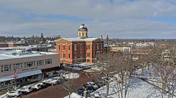 Weather camera view of City of Woodstock.