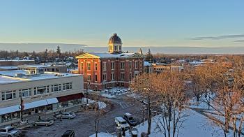 Weather camera view of City of Woodstock.