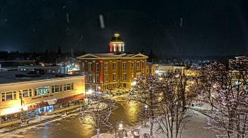 Weather camera view of City of Woodstock.