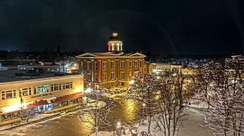 Weather camera view of City of Woodstock.