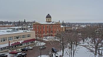 Weather camera view of City of Woodstock.