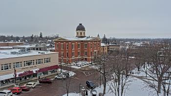 Weather camera view of City of Woodstock.