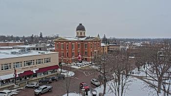 Weather camera view of City of Woodstock.