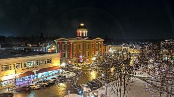 Weather camera view of City of Woodstock.