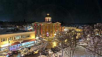 Weather camera view of City of Woodstock.