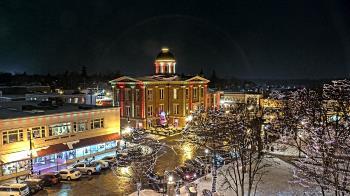 Weather camera view of City of Woodstock.