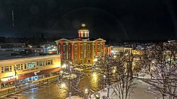 Weather camera view of City of Woodstock.