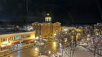 Weather camera view of City of Woodstock.