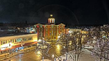 Weather camera view of City of Woodstock.