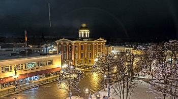 Weather camera view of City of Woodstock.