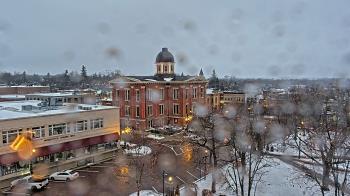 Weather camera view of City of Woodstock.