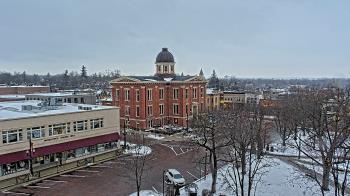 Weather camera view of City of Woodstock.
