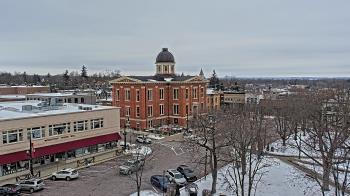 Weather camera view of City of Woodstock.