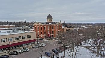 Weather camera view of City of Woodstock.