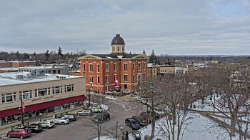 Weather camera view of City of Woodstock.