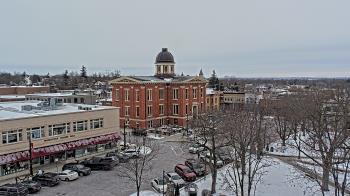 Weather camera view of City of Woodstock.