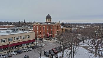 Weather camera view of City of Woodstock.