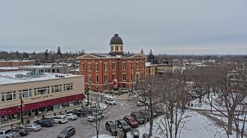 Weather camera view of City of Woodstock.