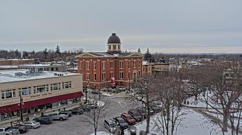 Weather camera view of City of Woodstock.