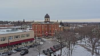 Weather camera view of City of Woodstock.