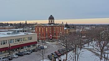 Weather camera view of City of Woodstock.