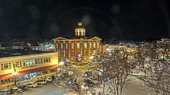 Weather camera view of City of Woodstock.