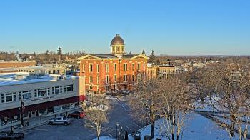 Weather camera view of City of Woodstock.