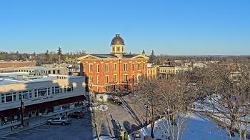Weather camera view of City of Woodstock.