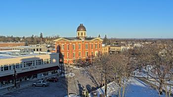 Weather camera view of City of Woodstock.